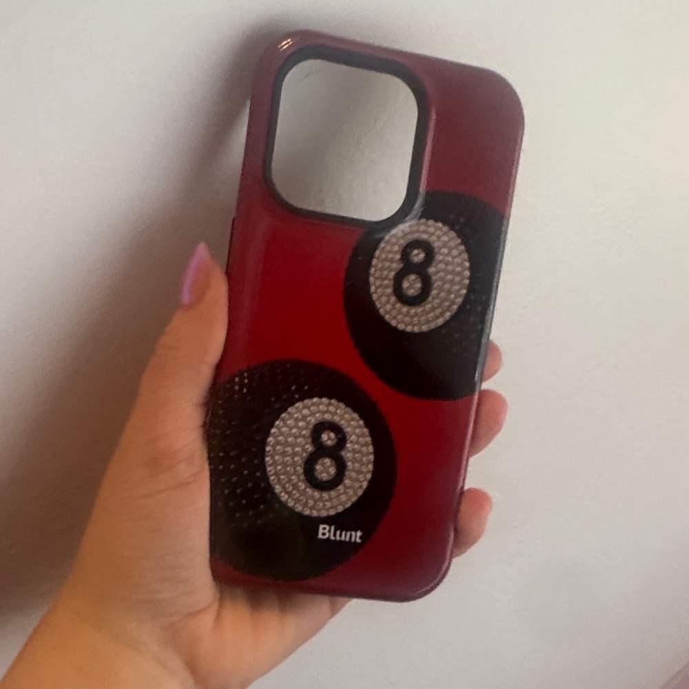 Red 8 Ball iPhone 15 pro Case MagSafe